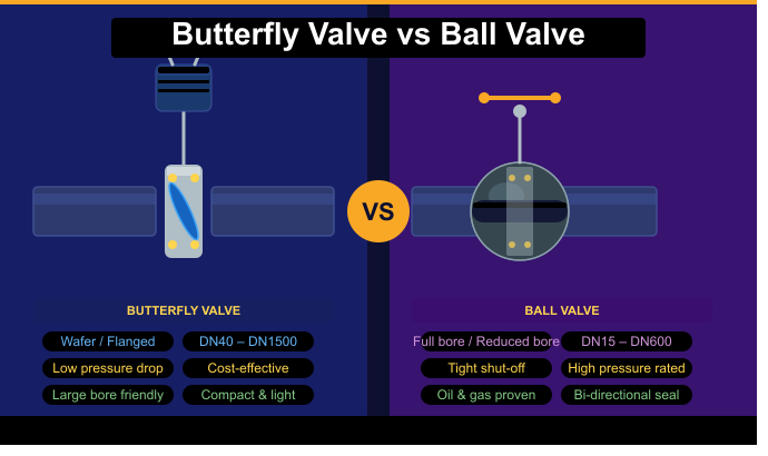 Butterfly Valve vs Ball Valve: How to Choose Right