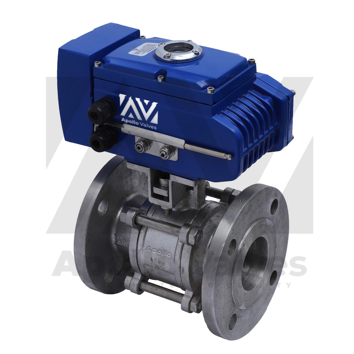 3Pc 2way Ball Valve With Electrical Actuator