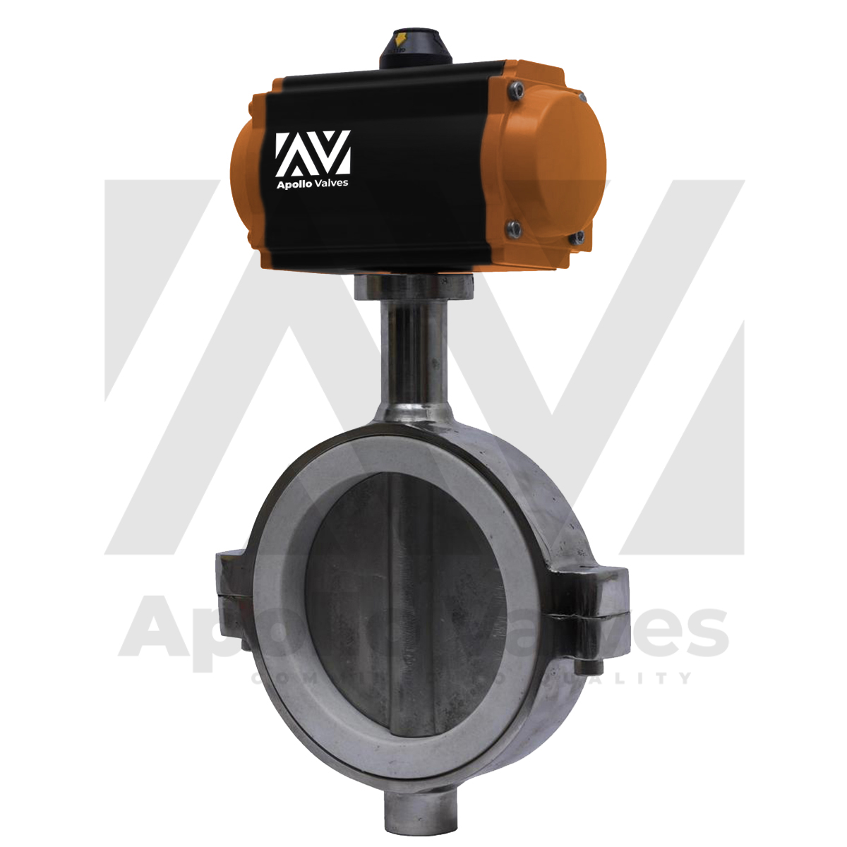 Pneumatic Actuator Operated FEP Lined Butterfly Valve